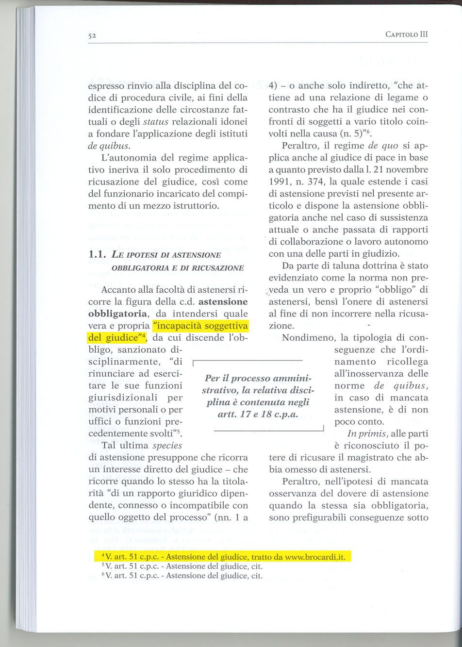 Brocardi.it menzionato in “Astensione, ricusazione e responsabilit nel processo di Antonio Ivan Natali, Cosimo Maria Ferri”