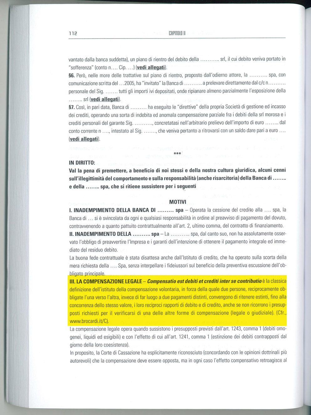 Brocardi.it menzionato in “La crisi dazienda e i rapporti con le banche di Rosanna Cafaro”